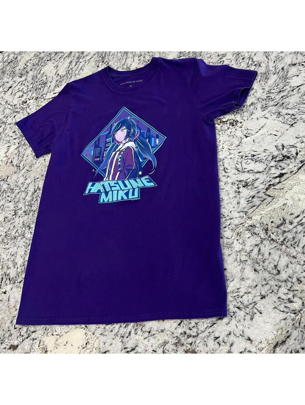 For Fans By Fans Hatsune Miku T Shirt Womens Size Medium Purple Anime
